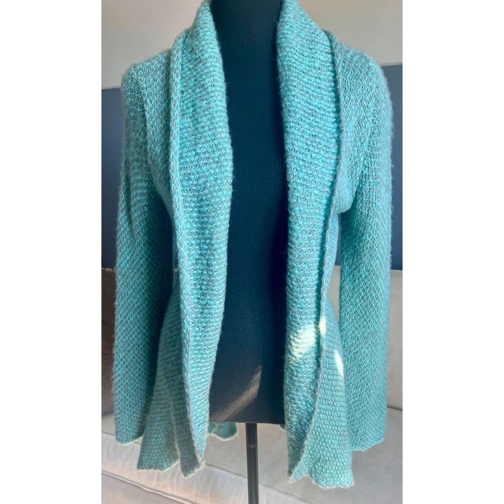 Wooden Ships Grey and Green Cardigan size S/M
